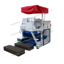 movable block machine mould industrial concrete block making machine QTM6-24 mobile block making machine